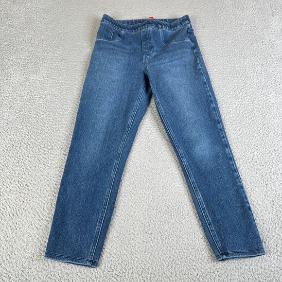 Spanx Jean-Ish Ankle Leggings Women M Skinny High Rise Denim Shaping 26 x 23 - Picture 1 of 11